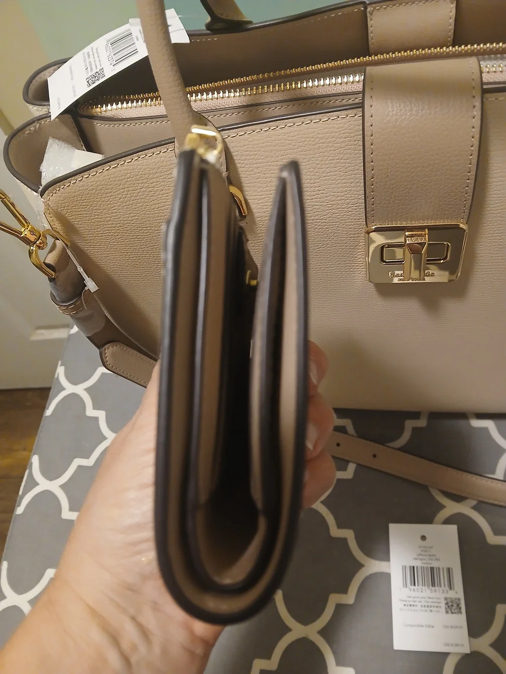 kate spade structured pebble